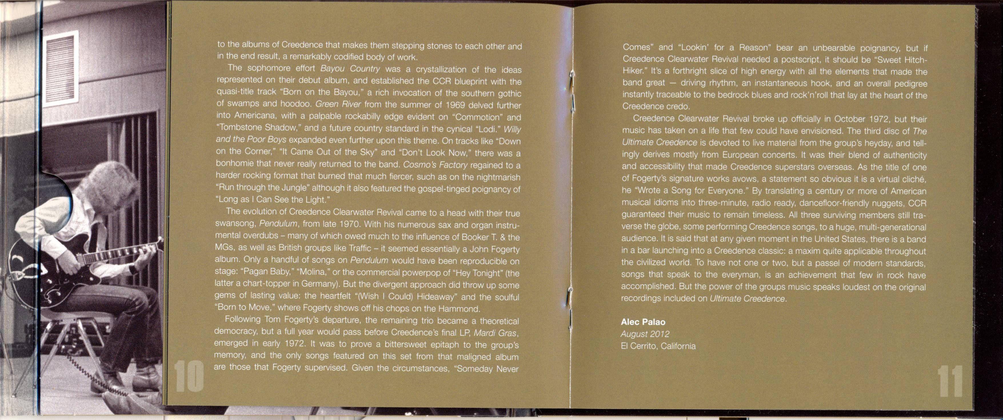 Creedence Clearwater Revival Ultimate CCR : Booklet 6